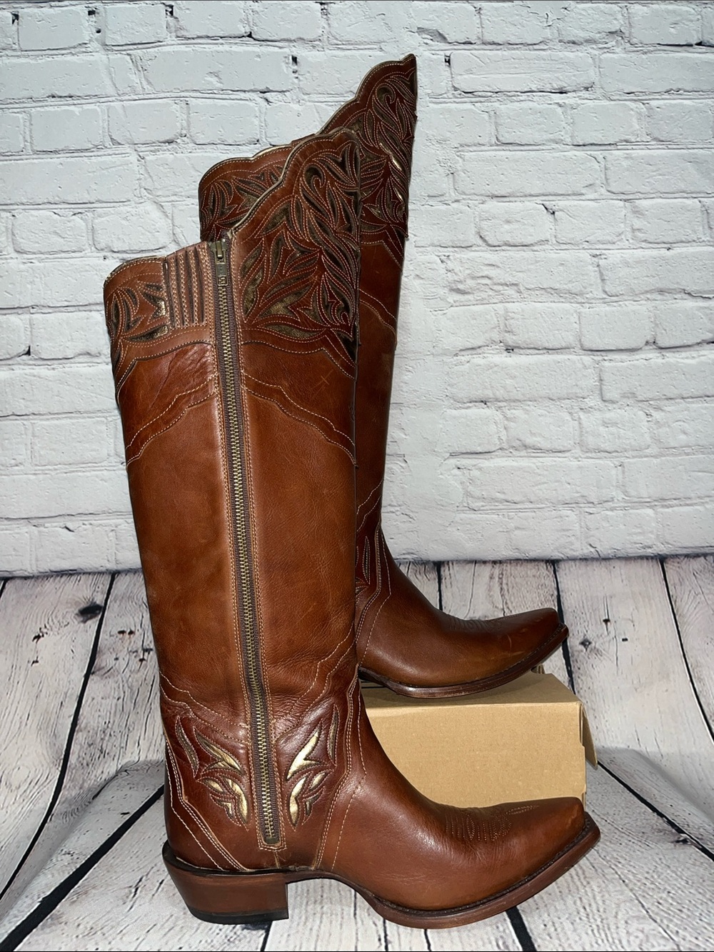 Ariat Chaparral Tall Leather Western Cowboy Boots - Picture 3 of 17